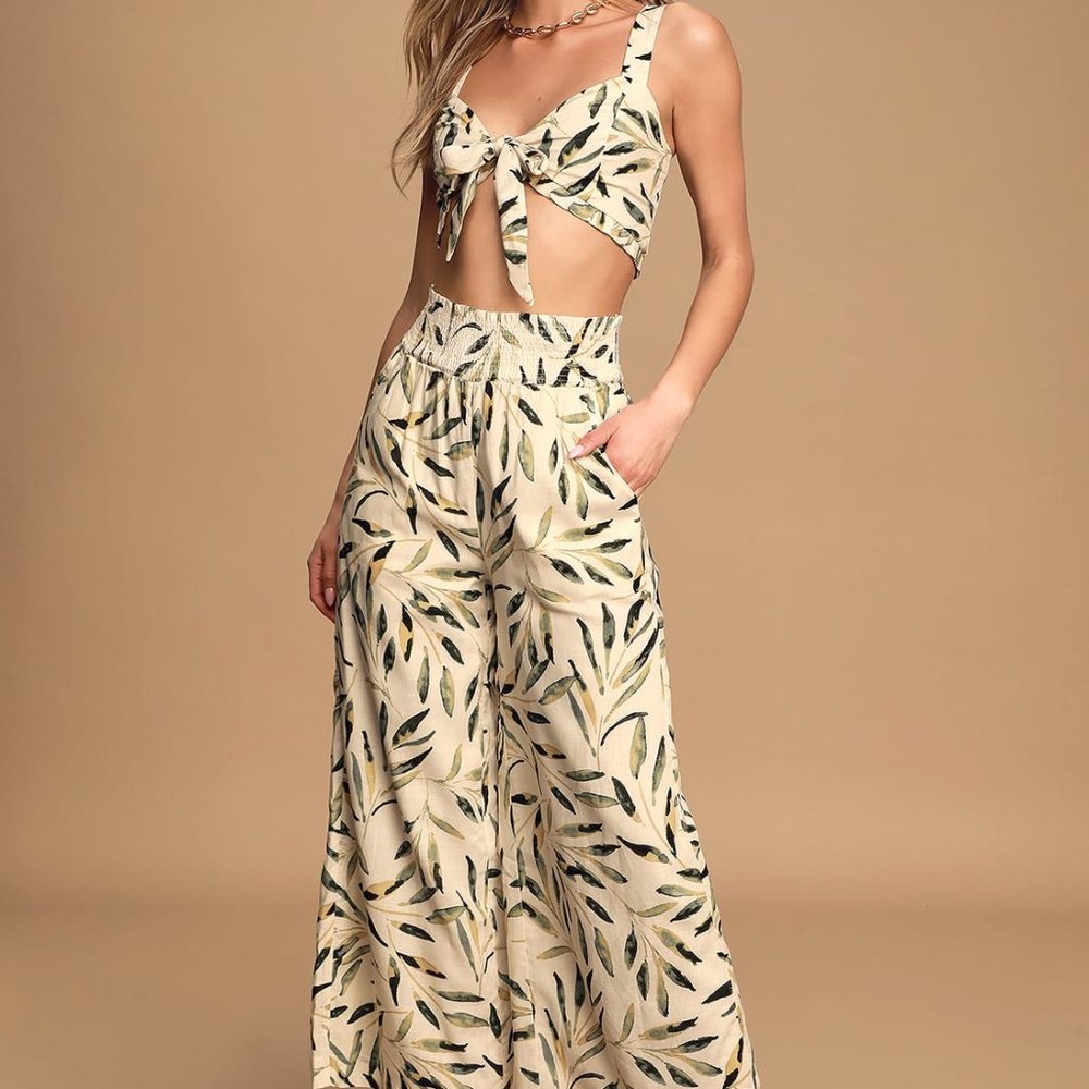 Lulu's Leaf It To Me Leaf Print Set - NWT